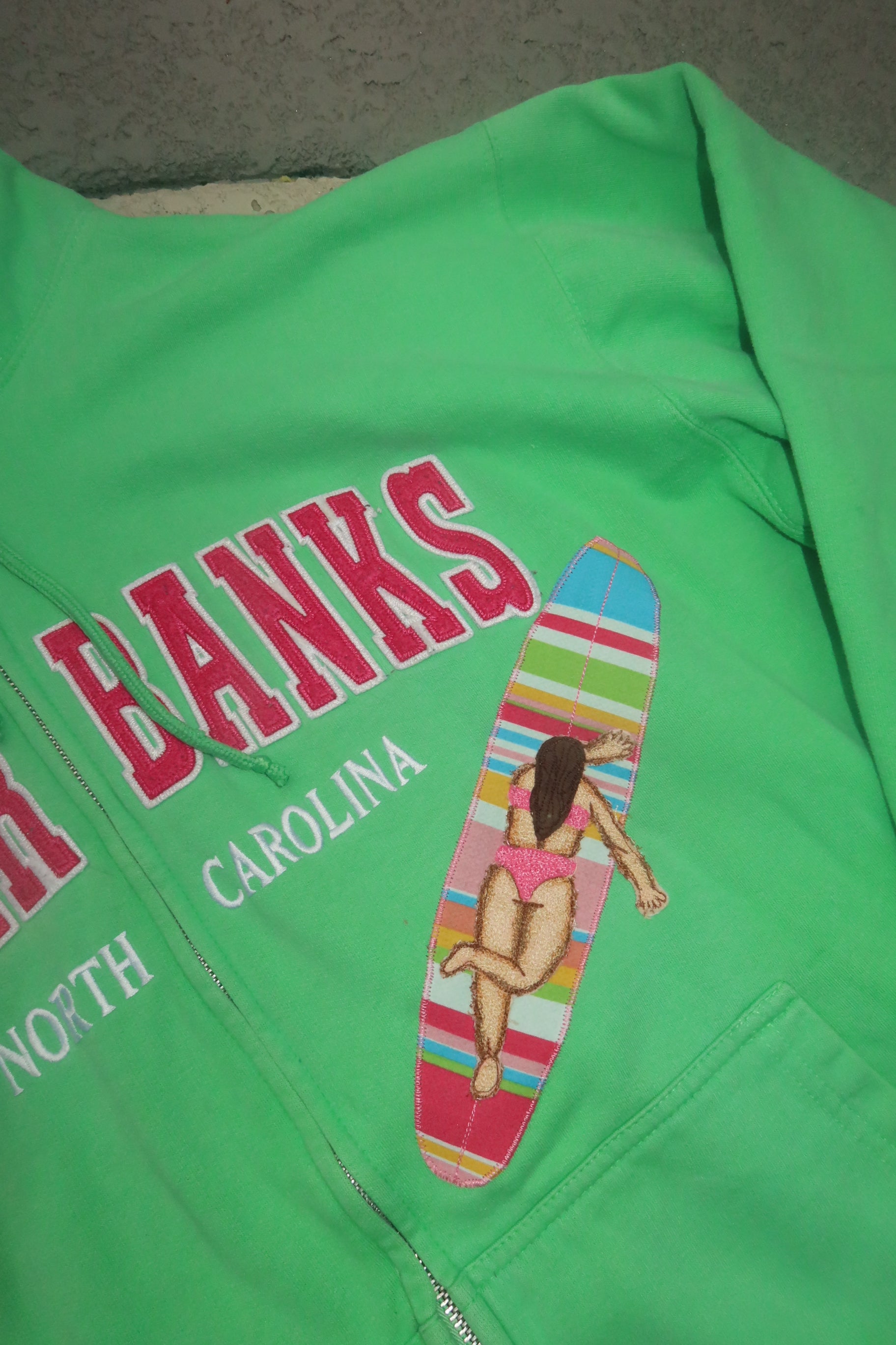 outer banks surfer zip up